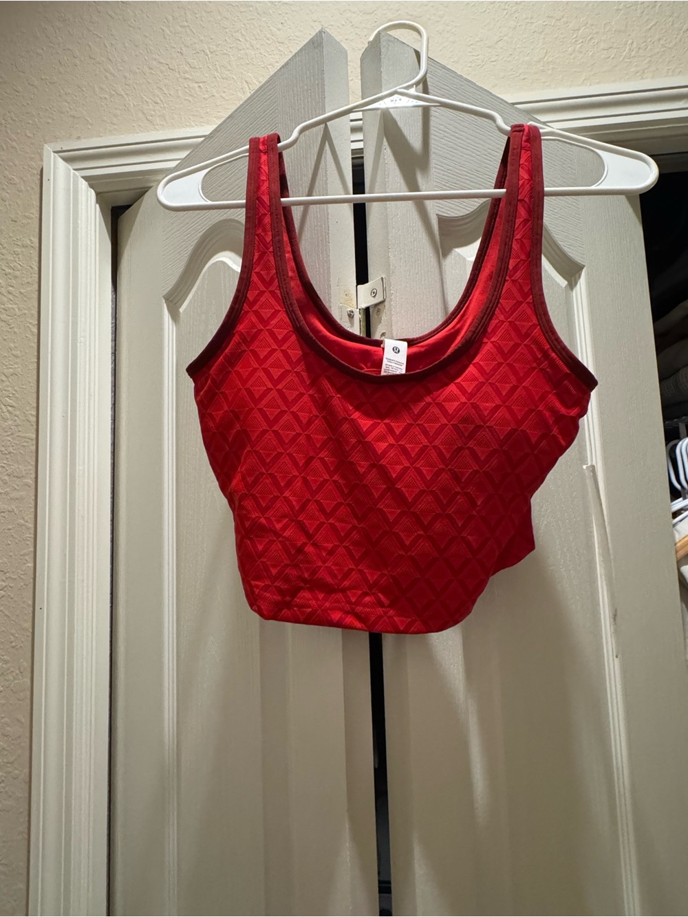 lululemon athletica Red Padded Crop Bralette